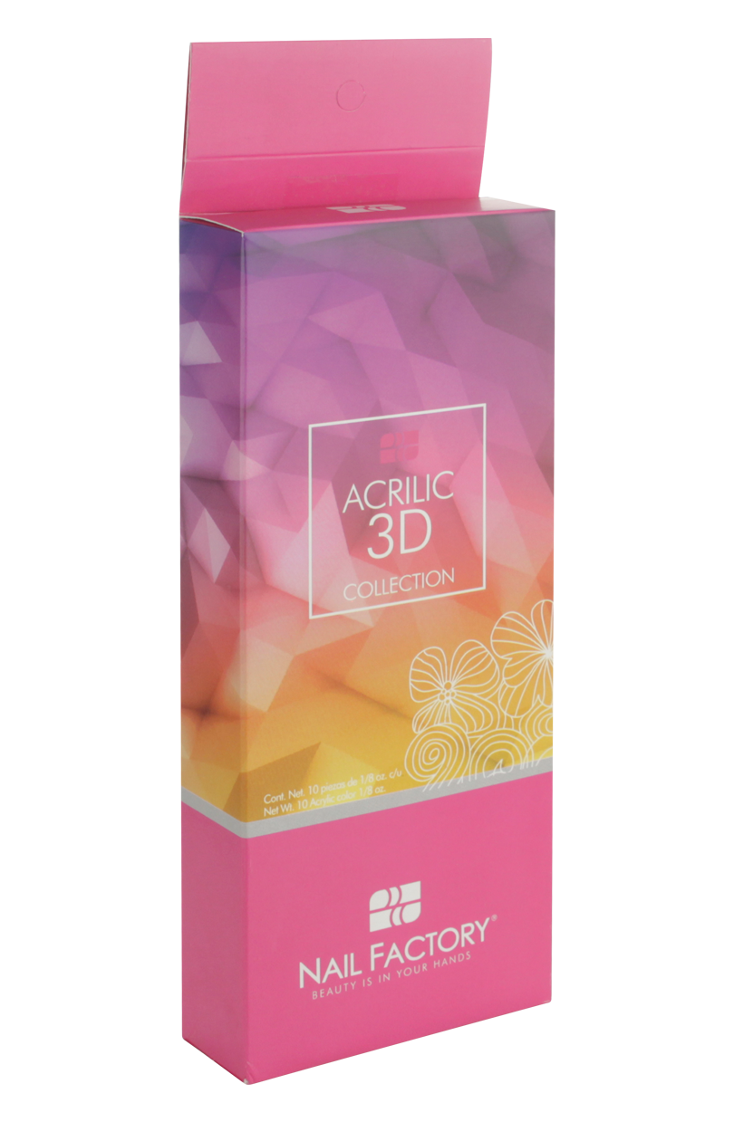 ACRYLIC 3D COLLECTION PACK 10 PZS (THREE) - Nail Factory
